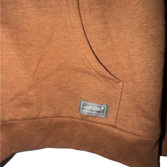 Eddie Bauer Fleece Lined Burnt Orange Zip Up Jacket - Picture 3 of 4